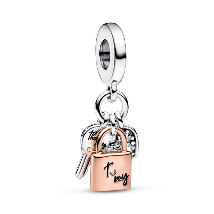 Juweel Pandora Moments Padlock, Key & Heart charm 782506C01