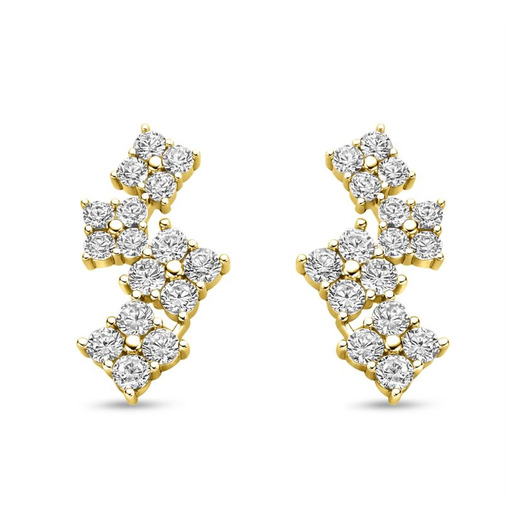 Juweel Silver Rose Oorstekers EA2482G  Juweel Silver Rose Oorstekers EA2482G