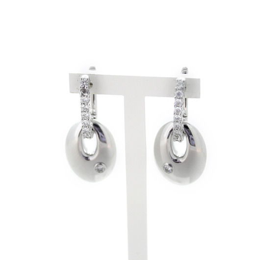 Juweel Hulchi Belluni Oorbellen witgoud 18 karaat briljanten '92560-2348-TWDH' Juweel Hulchi Belluni Oorbellen witgoud 18 karaat briljanten '92560-2348-TWDH'