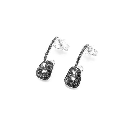 Juweel Mattioli Puzzle mini earrings white gold white dia and 2 pairs coloured puzzles MOR054B102B  Juweel Mattioli Puzzle mini earrings white gold white dia and 2 pairs coloured puzzles MOR054B102B