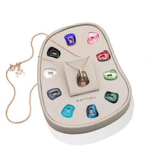 Juweel Mattioli Puzzle pendant Roségoud 18 karaat MKIT054R011B  Juweel Mattioli Puzzle pendant Roségoud 18 karaat MKIT054R011B