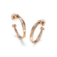 Juweel MATTIOLI TIBET TENSION EARRINGS ROSE GOLD/WHITE DIAMONDS MOR75046 Juweel MATTIOLI TIBET TENSION EARRINGS ROSE GOLD/WHITE DIAMONDS MOR75046