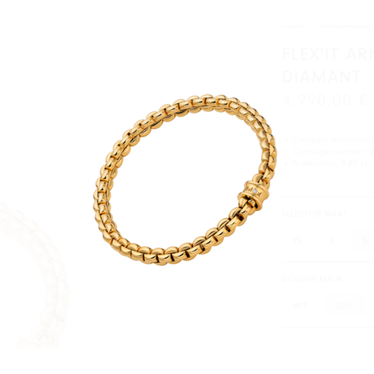 Juweel FOPE EKA BRACELET 01M10BX_BB_G_XGX_00M Juweel FOPE EKA BRACELET 01M10BX_BB_G_XGX_00M