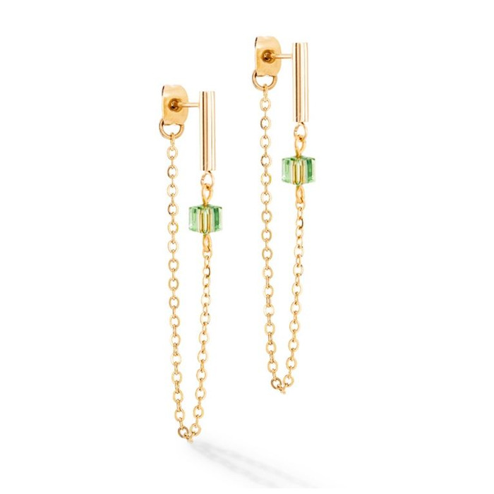 Juweel COEUR DE LION CLOUS D'OREILLE VERT-OR 5076/21-0516 