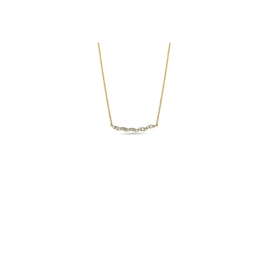 Juweel Femme Adorée collier 18 karaat geelgoud diamant 10C0272G  Juweel Femme Adorée collier 18 karaat geelgoud diamant 10C0272G