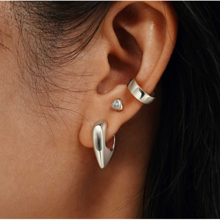 Juweel Ania Haie Trailblazer Sparkling Shield Stud earrings E067-03H 