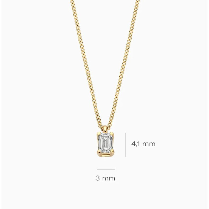 Juweel BLUSH LAB GROWN COLLIER 14K GEELGOUD LG DIAMONDS LG3016Y 