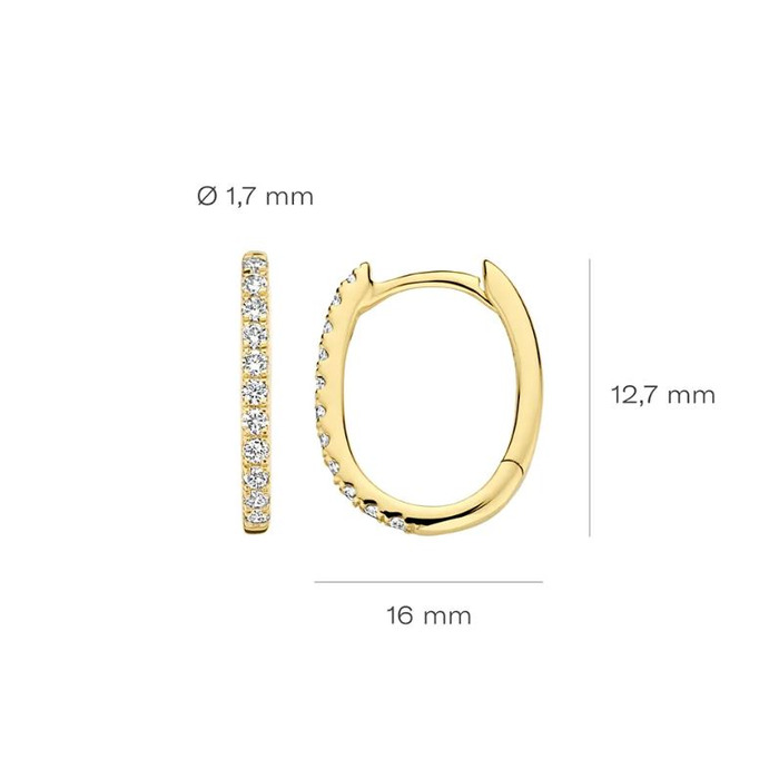 Juweel BLUSH LAB GROWN OORSTEKERS 14K GEELGOUD LG DIAMONDS LG7007Y 