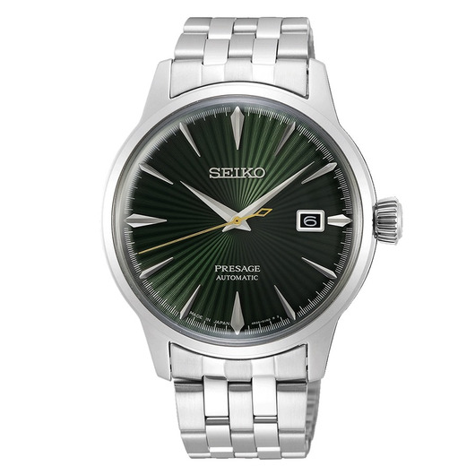 Horloge SEIKO PRESAGE HEREN AUTOMAAT STAAL GROEN SRPE15J1 Horloge SEIKO PRESAGE HEREN AUTOMAAT STAAL GROEN SRPE15J1