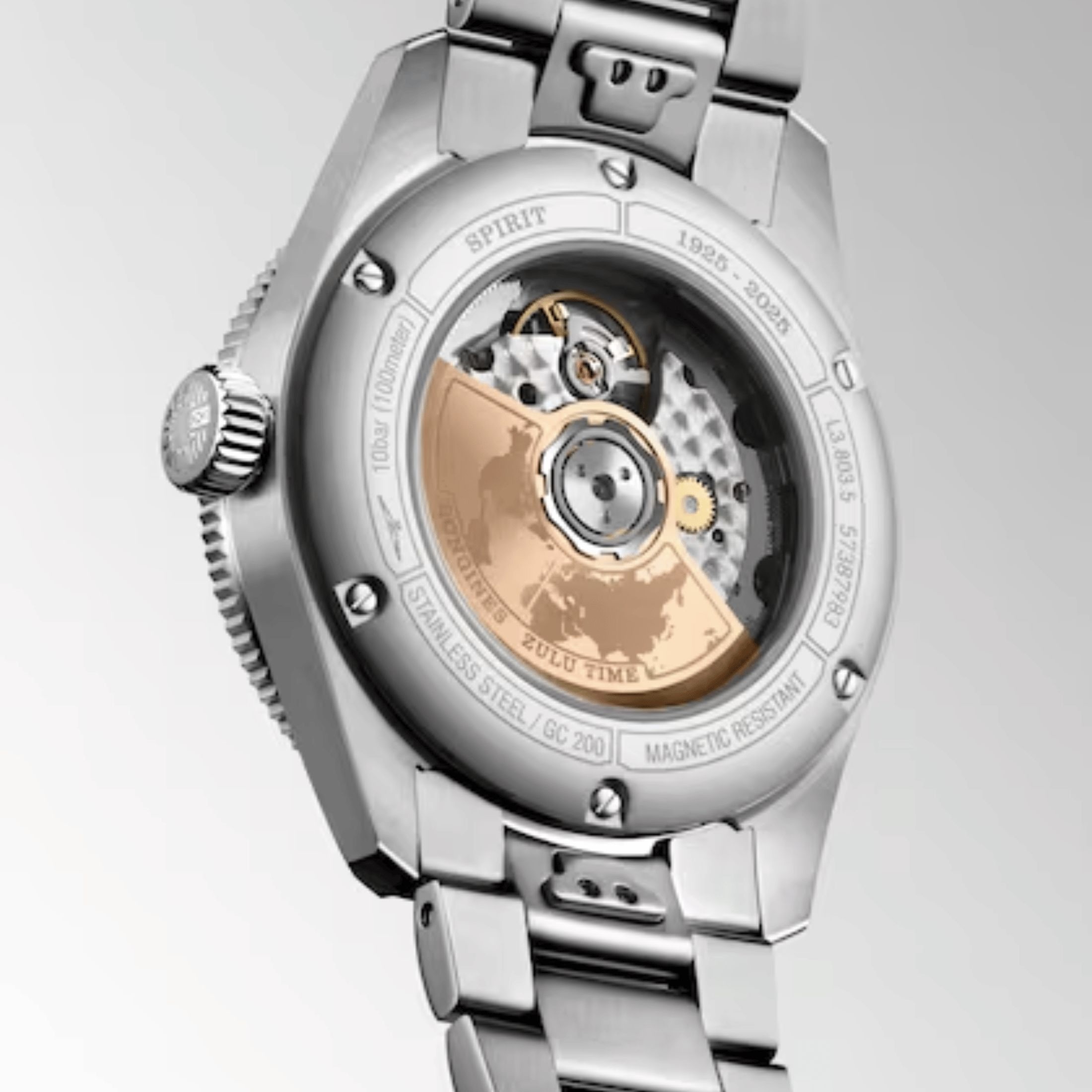 Longines Spirit Zulu Time 1925 – L3.803.5.53.6 | GMT Horloge Ø 39 mm