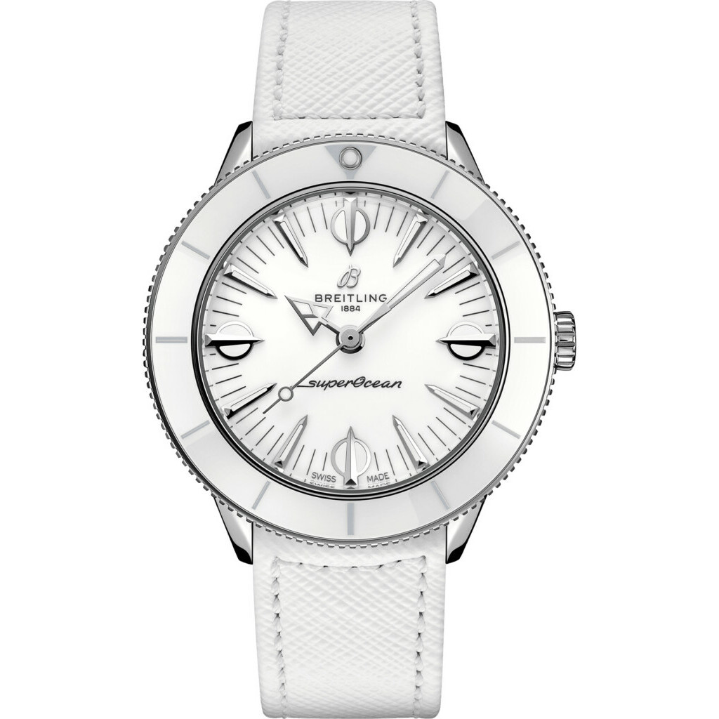 Deze Breitling Superocean Heritage '57 Pastel Paradise A10340A71A1X1 is  online te koop.