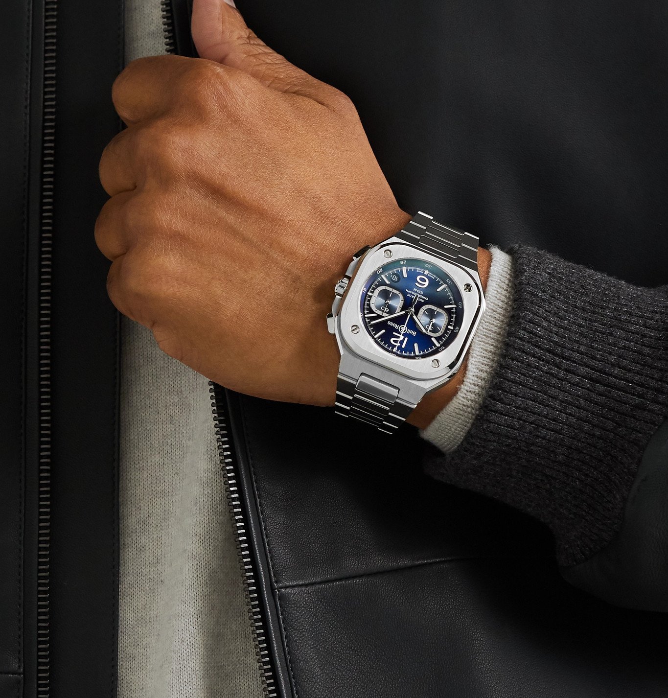 Bell Ross BR05 Chrono Blue Steel BR05C BU ST SST is online te koop bij Clem Vercammen