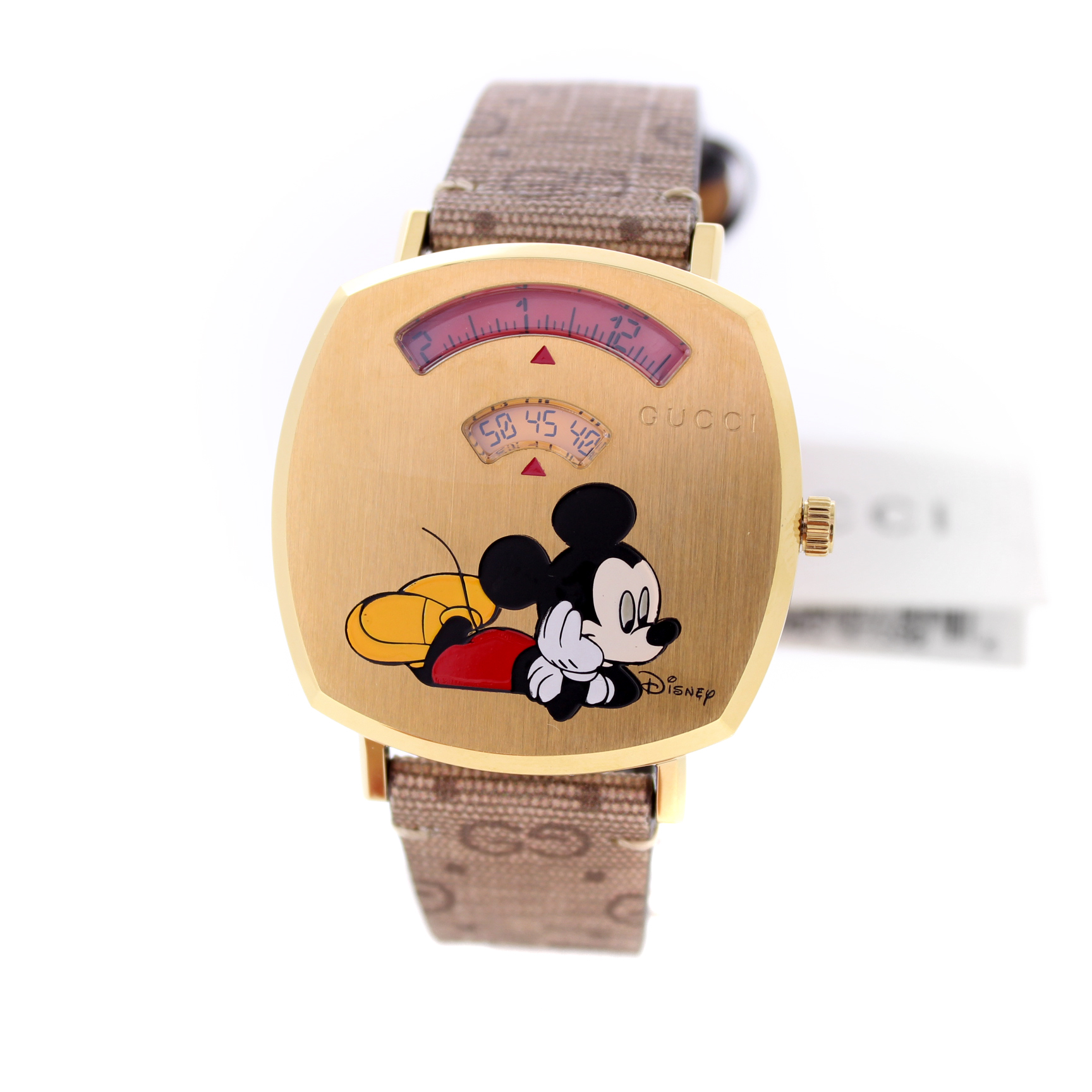 Gevangene Contractie vrijdag Tweedehands Gucci Grip Mickey Mouse Disney YA157420 horloge is online te  koop.